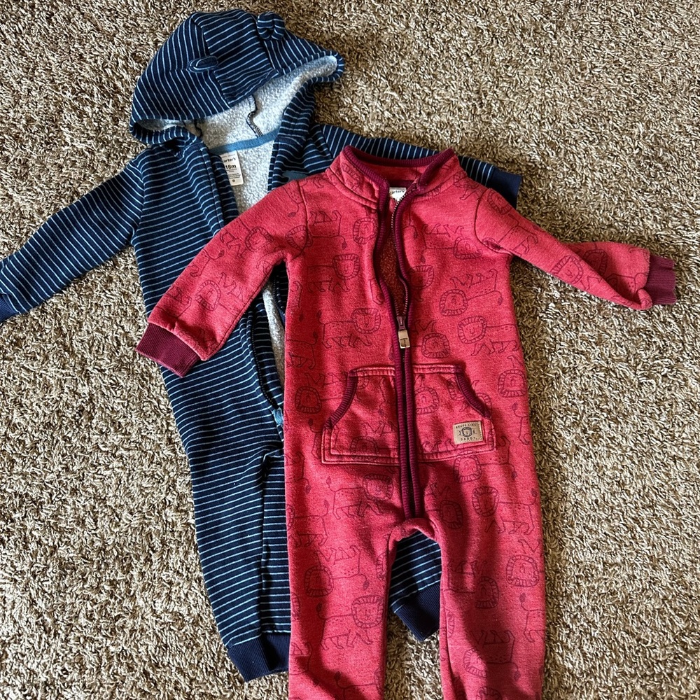 Carters Zip-up One Piece Bundle